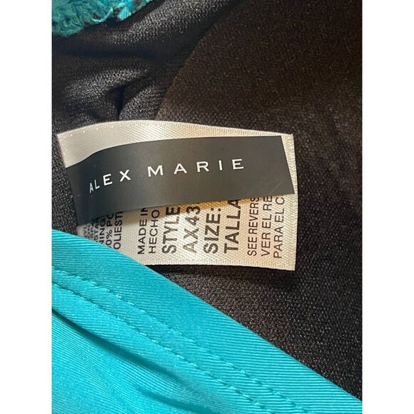 Alex Marie Torquoise Estilo Bikini Top SIZE-XL - Picture 3 of 6